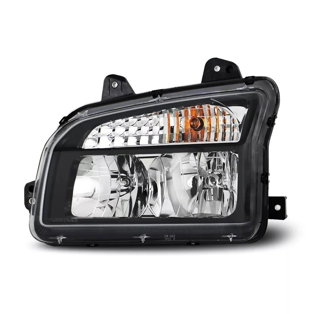 Kenworth T880 Headlight Black Halogen LH DTBP - DTBP-KW-042B LH