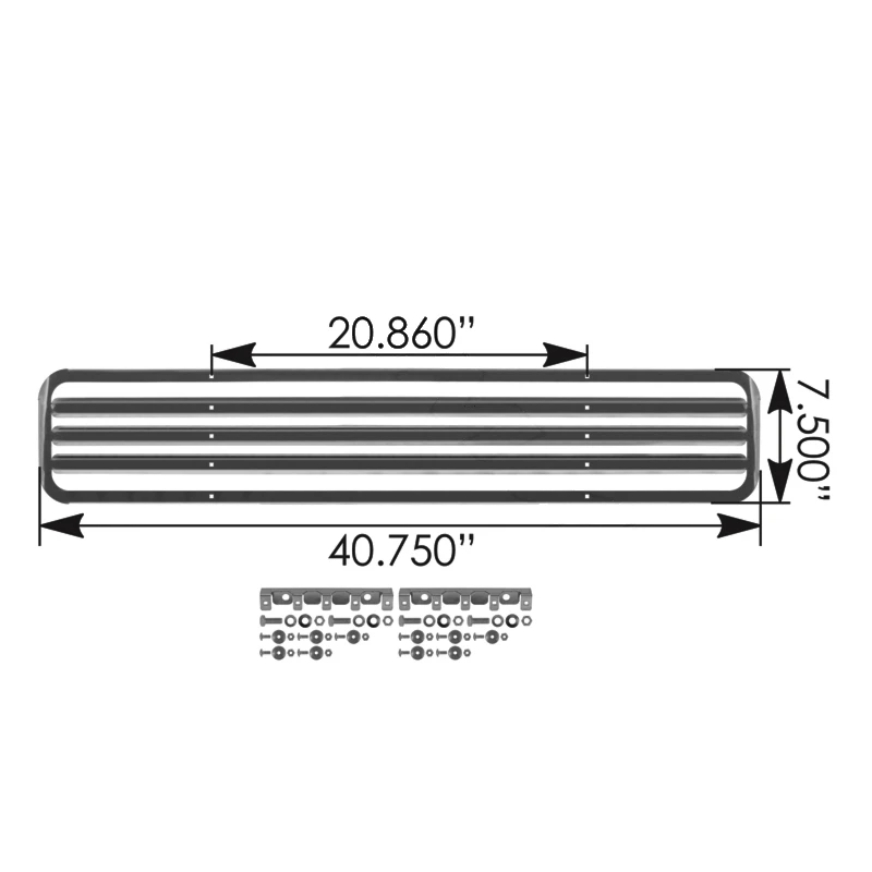 Freightliner Coronado Bumper Grille Automann - 564.46114BG