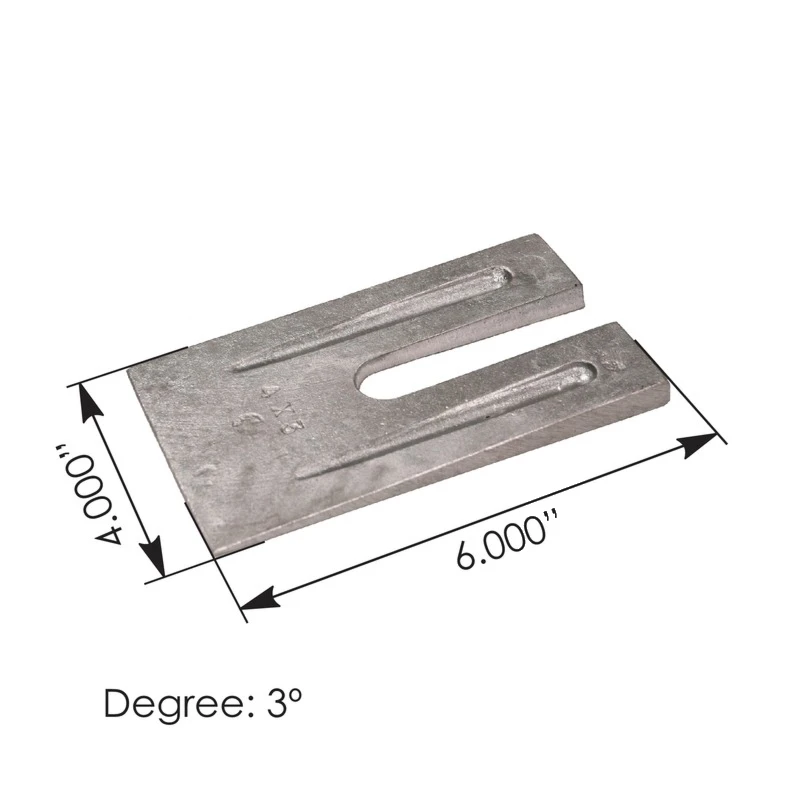 Universal Axle Alignment Shim Wedge 4in X 3 Degree Automann - A403