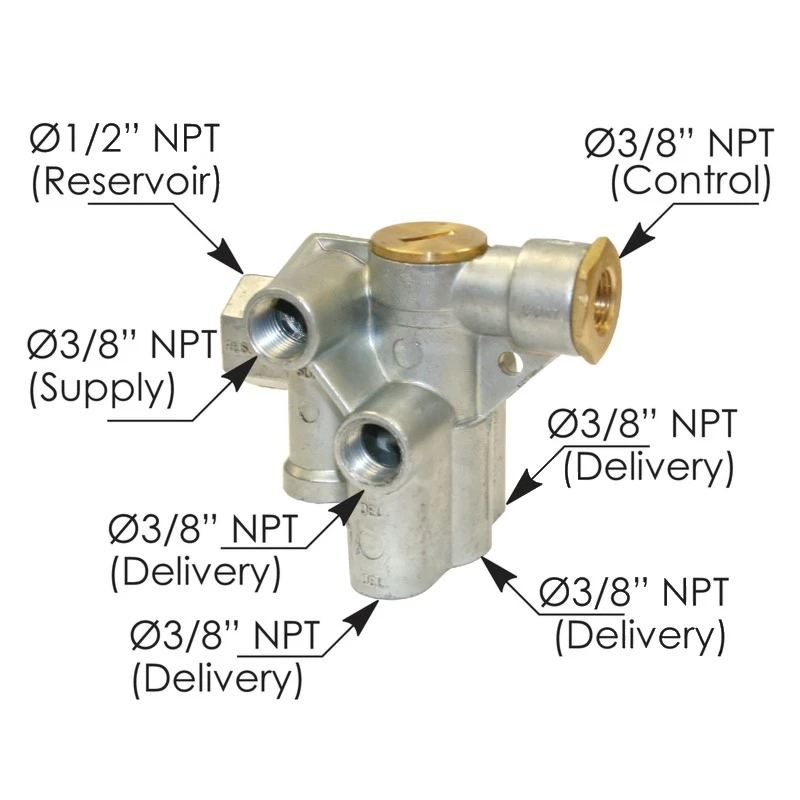 Universal Spring Brake Control Valve (Sealco Type) Automann - 170.110800