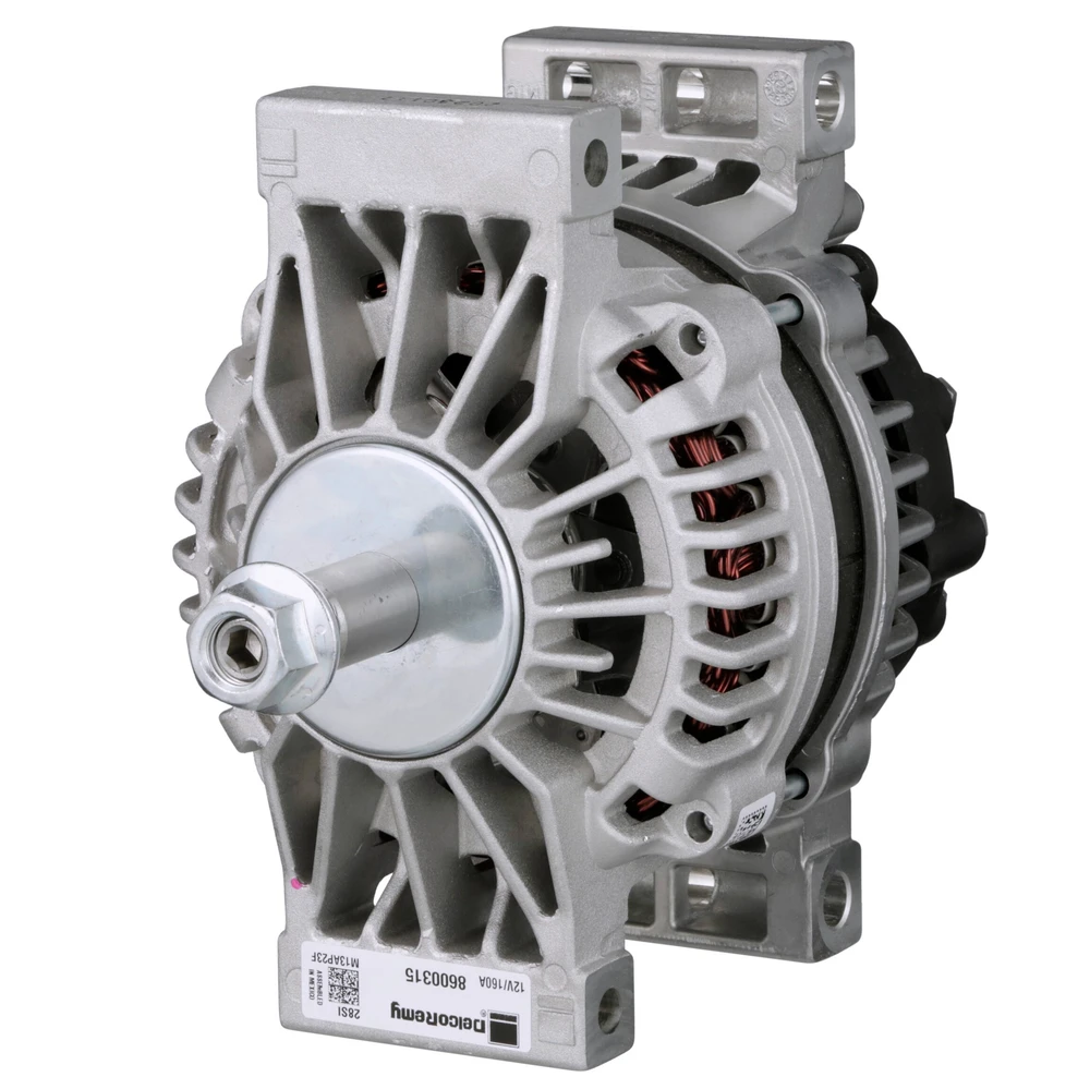 12V 160A 28SI Pad-Mount Alternator Delco Remy - 8600315 — New