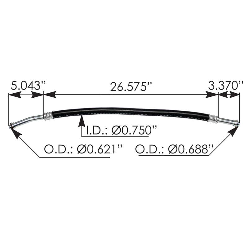 Freightliner Cascadia P3 (2008-2018) DD15 AC Hose Assembly Automann - 830.946015
