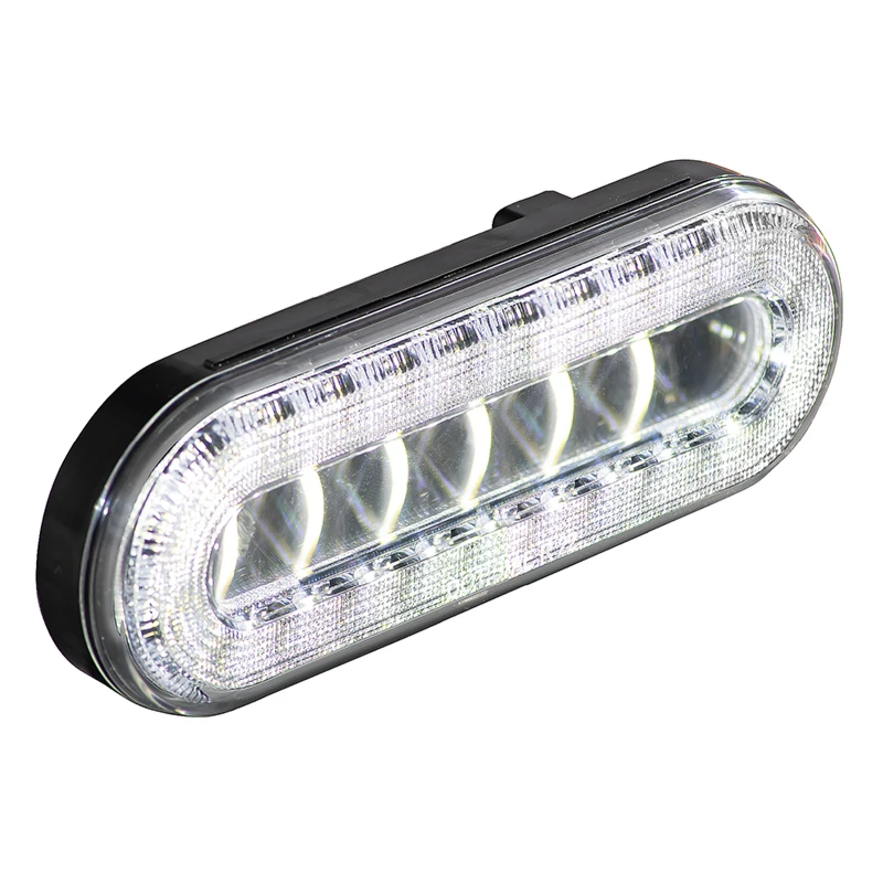 Universal Back-Up Light LED 6in Oval 30-Diode Clear 3D Cat Eye Lens Automann - 571.LD60W3DCAT30
