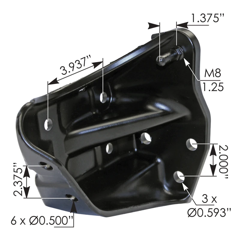 Freightliner Cascadia P3 (2008-2018) Bumper Support RH Automann - 564.46696