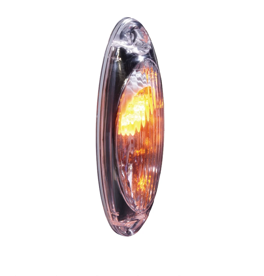 Cascadia P3 (2008-2018) LED Cab Marker Light Clear Lens Amber Diodes Automann - 564.46065N