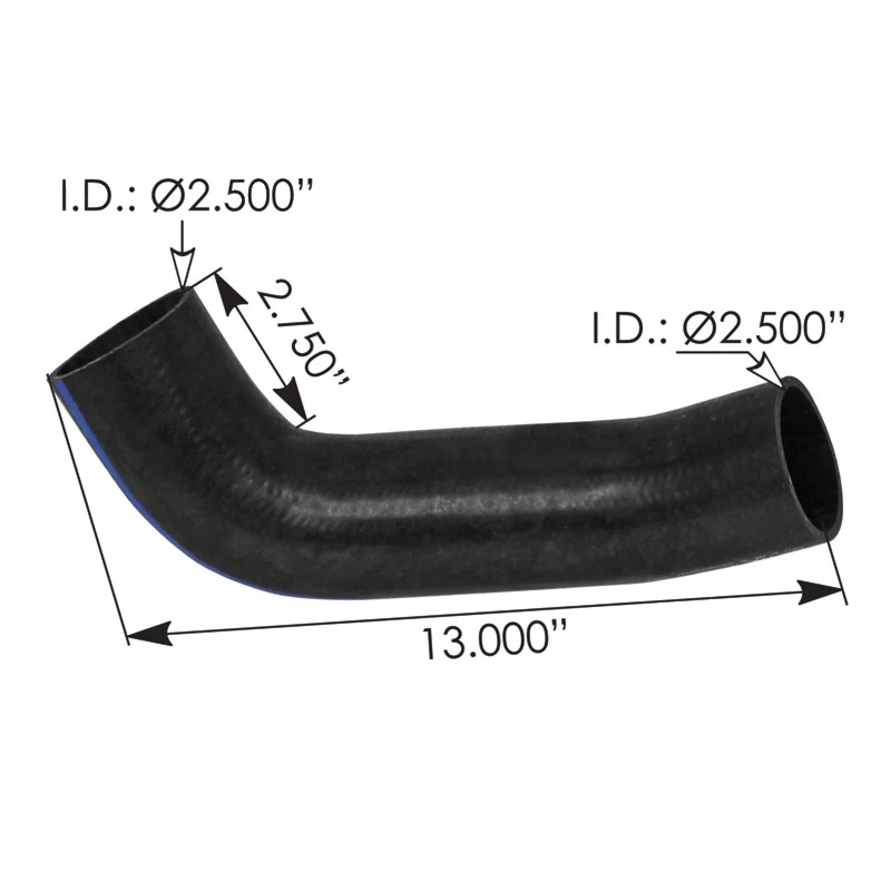 Freightliner Cascadia Inlet Hose Coiled NGC 2-1/2in ID Automann - 561.46991