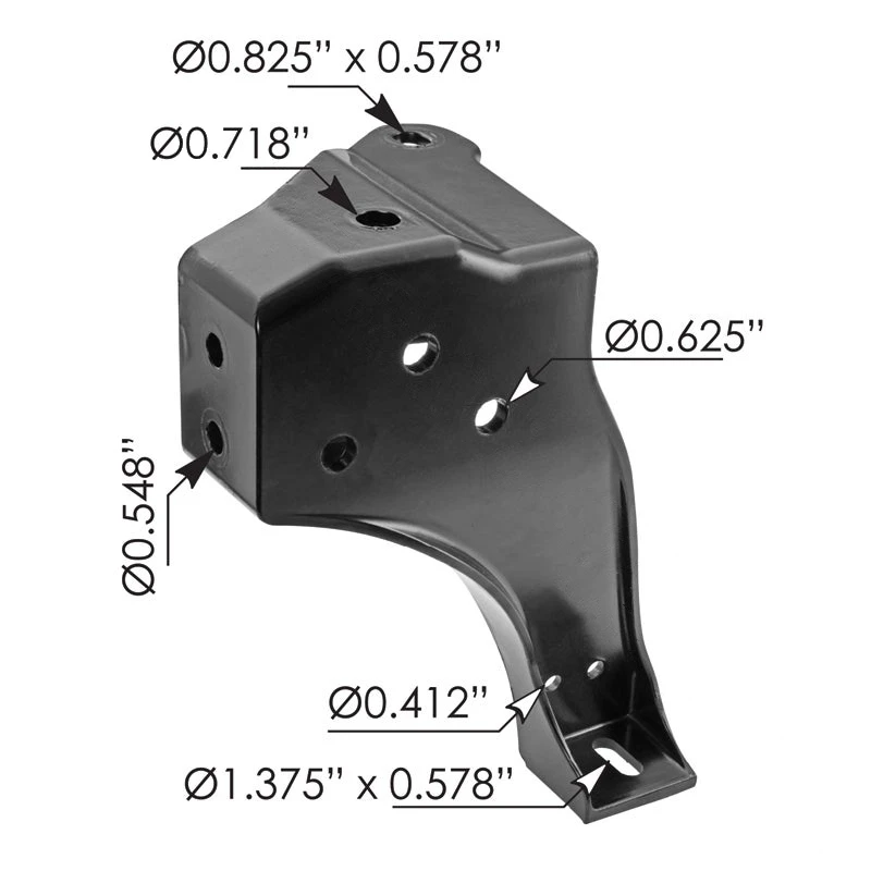 Freightliner M2 Bumper Bracket LH Automann - 564.46250
