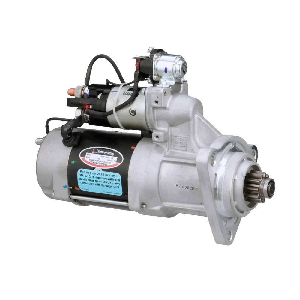 Detroit DD13/DD15/DD16 12V 39MT Coreless Starter Delco Remy - 61011316 — Remanufactured