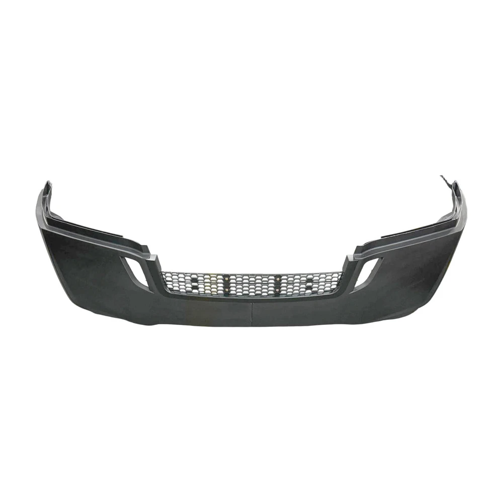 Freightliner Cascadia P4 (2018-2025) Bumper High Paint without Fog Light Hole, Black Stripe DTBP - DTBP-FR-101B