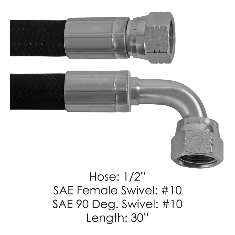 Cascadia P4 Air Compressor Discharge Hose 2 Female SAE Swivel 30in Automann - 177.101330