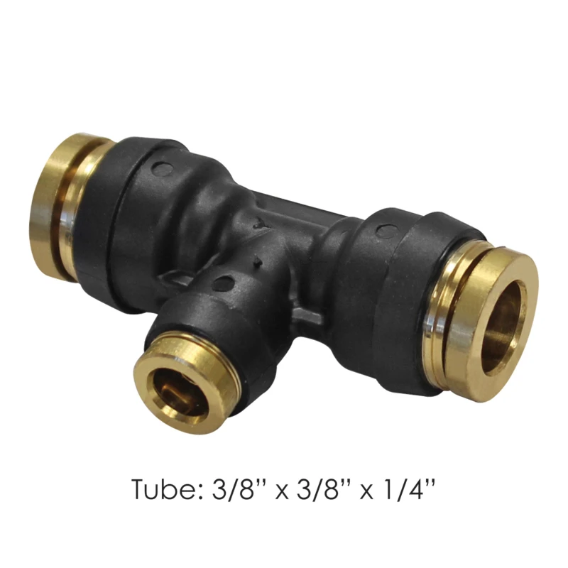 Universal DOT Push-Lock Fitting, 3/8in x 3/8in x 1/4in Automann - 177.12C64664
