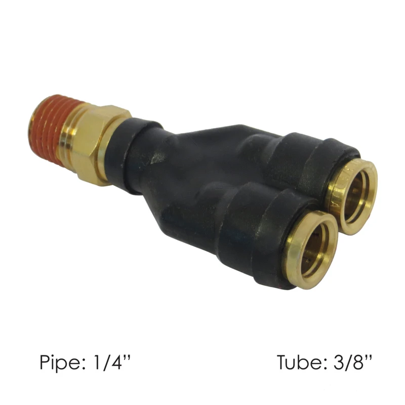 Universal DOT 3/8in Tube x 1/4in NPT Branch Fitting Automann - 177.12C6164