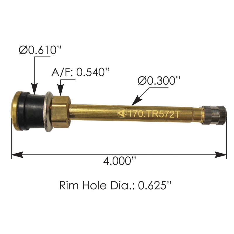 Valve Stem 4.000in Straight