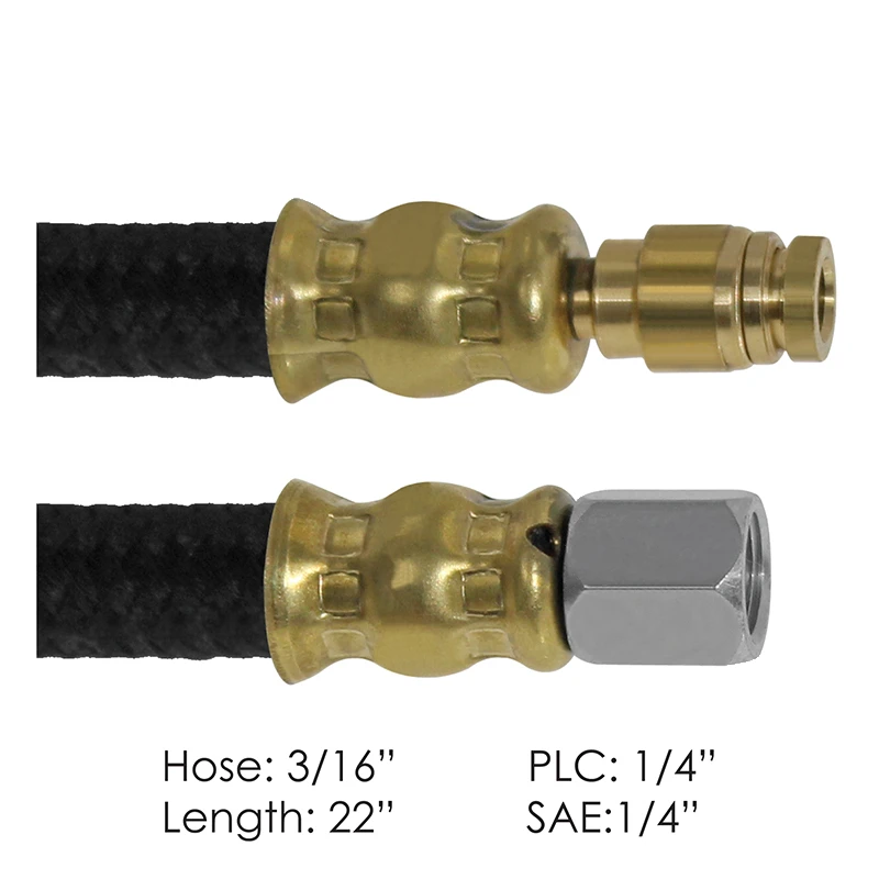 Kenworth T680 / Peterbilt 579 Next Gen (2021-Present) 3/16in x 22in Air Brake Hose Assembly Automann - 177.75422