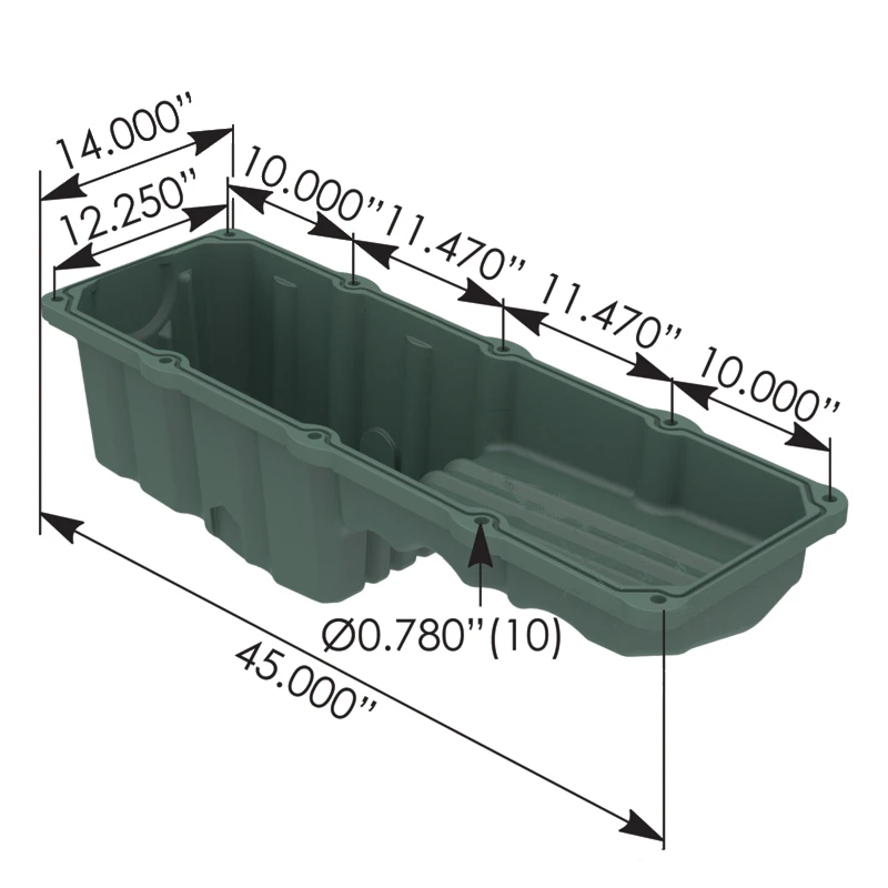 Detroit Series 60 Oil Pan (Rear Sump, without Ports) Automann - 802.23287