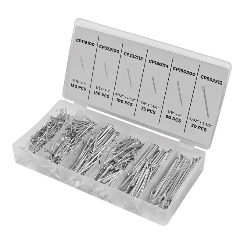 Universal Cotter Pin Assortment Kit (555pc) Automann - 562.HK555CP