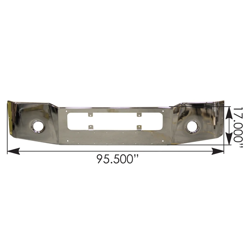 Freightliner Coronado 132 2002-2009 Bumper Chrome 17in Automann - 564.46114C