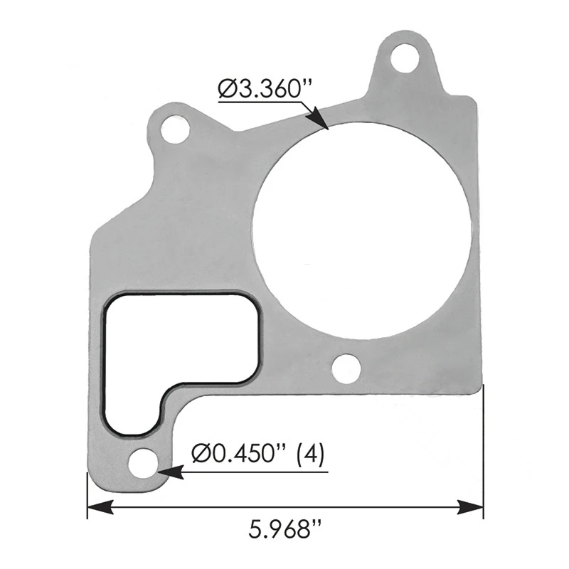 Cummins ISX15 Thermostat Housing Gasket Elring - 840.TH2673GEL