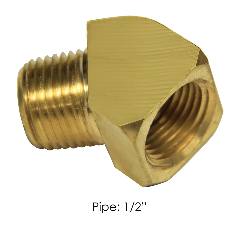 Universal 45-Degree 1/2in Male x Female NPT Fitting Automann - 177.9124D