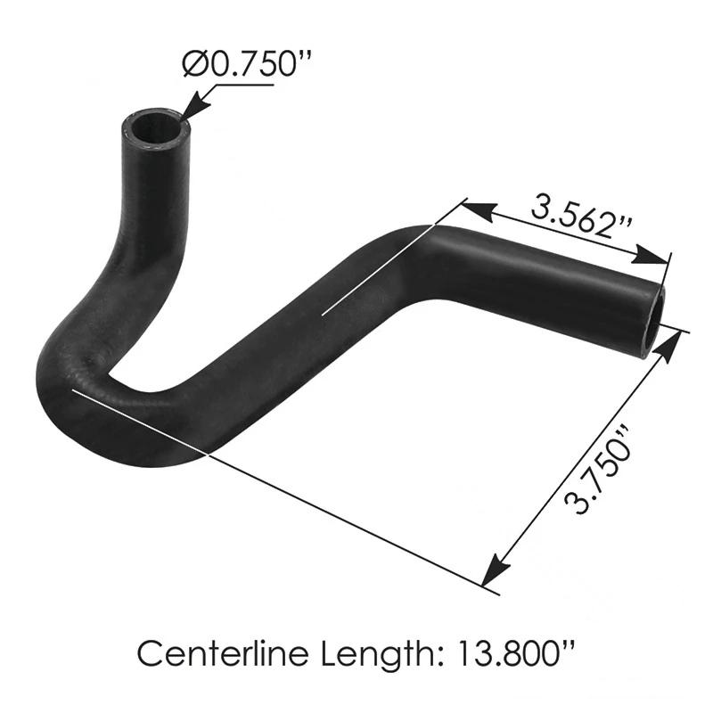 Freightliner Cascadia P3 (2008-2018) Heater Hose P-Pipe (DD15) 0.75in Automann - 561.46979
