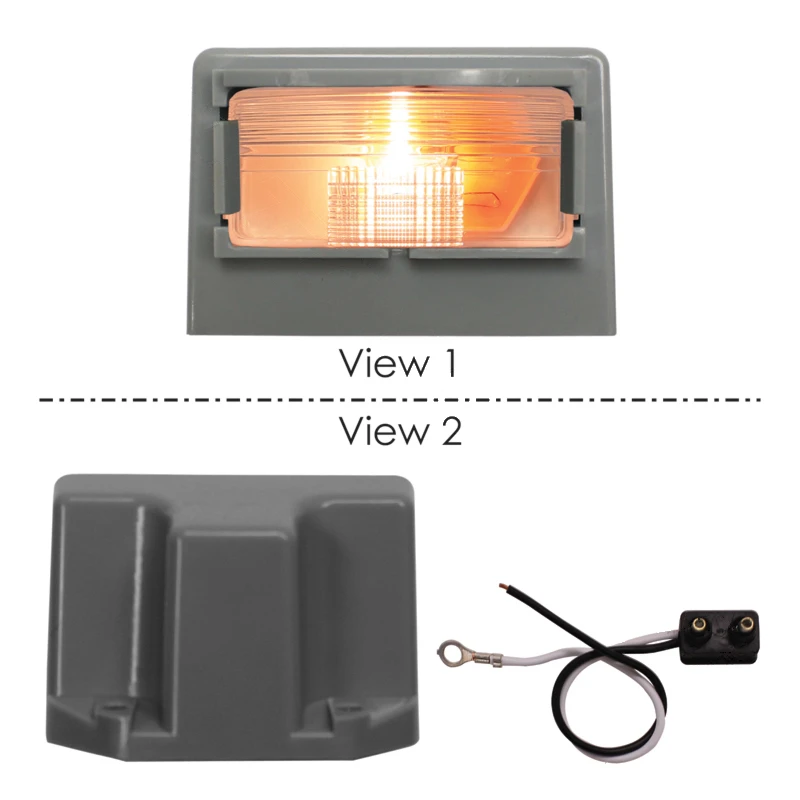 Universal License Plate Light Kit 1in x 2-1/2in 12V Automann - 571.LG151L-K